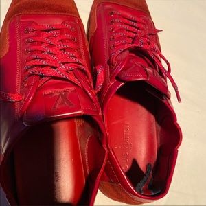 LOUIS VUITTON SIZE 10 1/2.  Red Authentic
